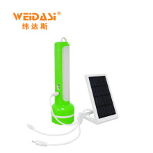 weidasi fort éclairage rechargeable flash solaire avec chargeur portable